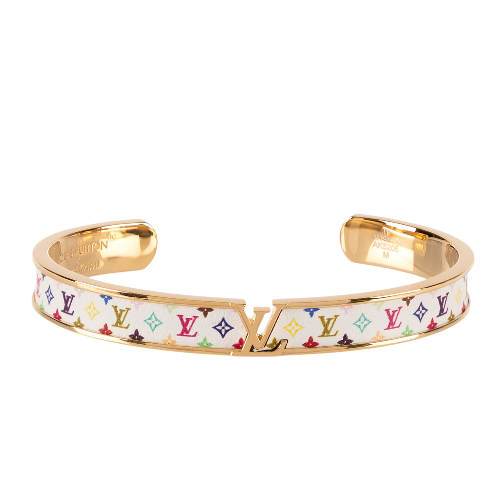 Louis Vuitton - Éd. Limitée LV x Takashi Murakami Bracelet LV Initiales - Blanc/Multicolore
