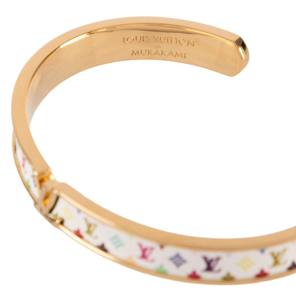 Louis Vuitton - Éd. Limitée LV x Takashi Murakami Bracelet LV Initiales - Blanc/Multicolore