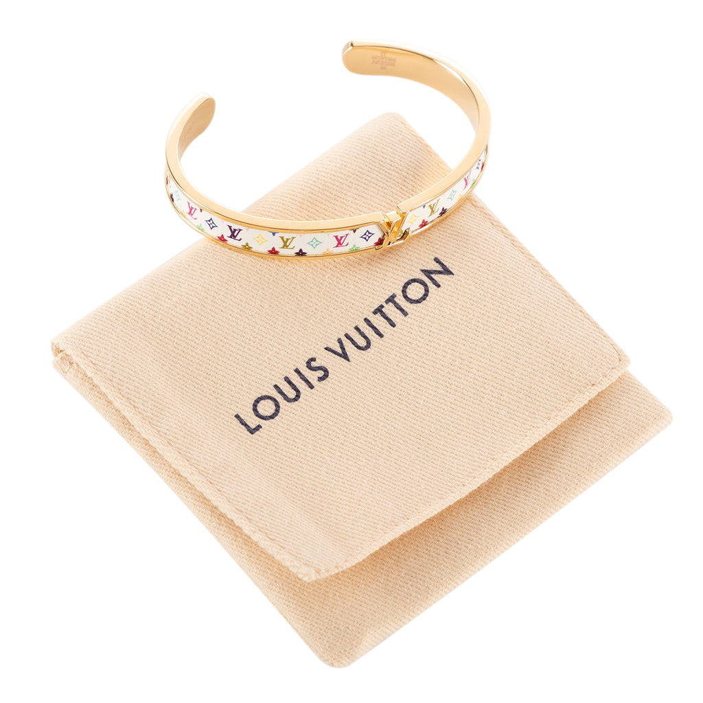 Louis Vuitton - Éd. Limitée LV x Takashi Murakami Bracelet LV Initiales - Blanc/Multicolore