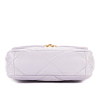 Shoulder Bag Classic 19 Flap Purple Lambskin Quilted Leather