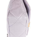 Shoulder Bag Classic 19 Flap Purple Lambskin Quilted Leather