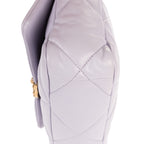 Shoulder Bag Classic 19 Flap Purple Lambskin Quilted Leather