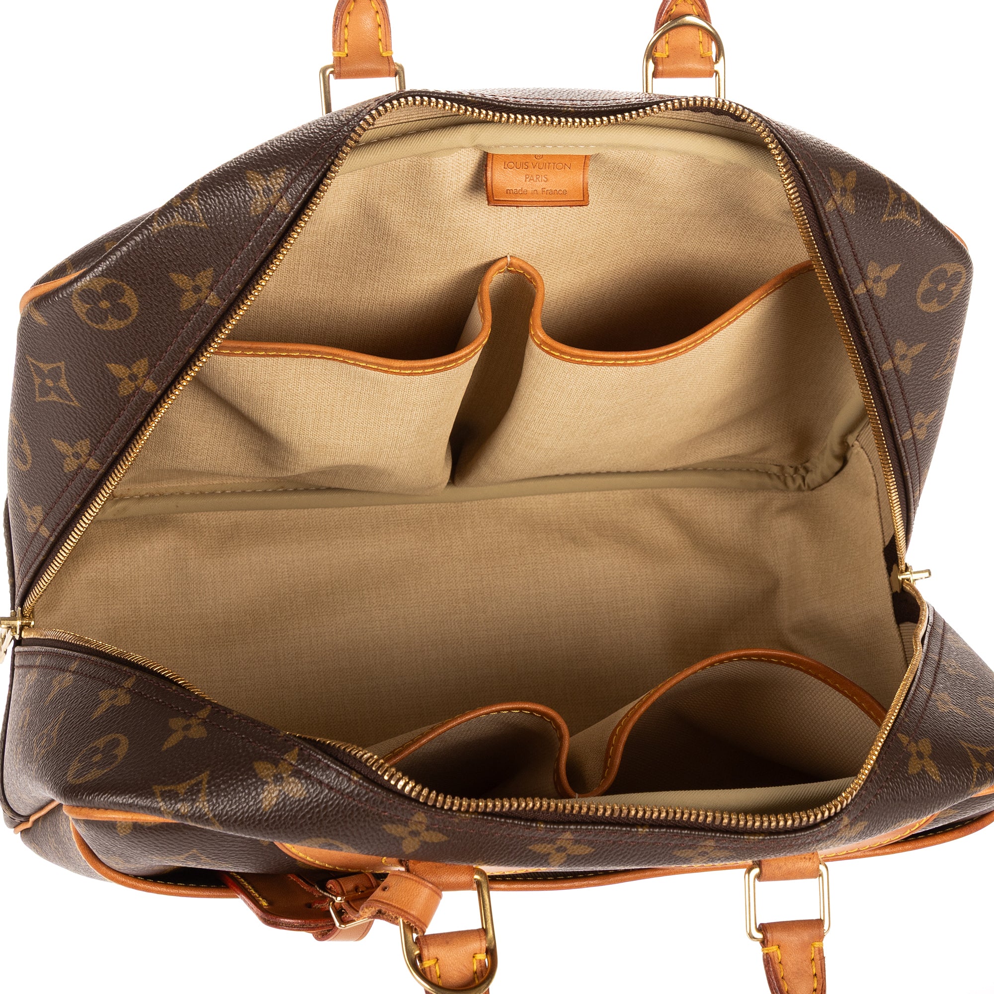 Handbag Deauville Brown Monogram Canvas
