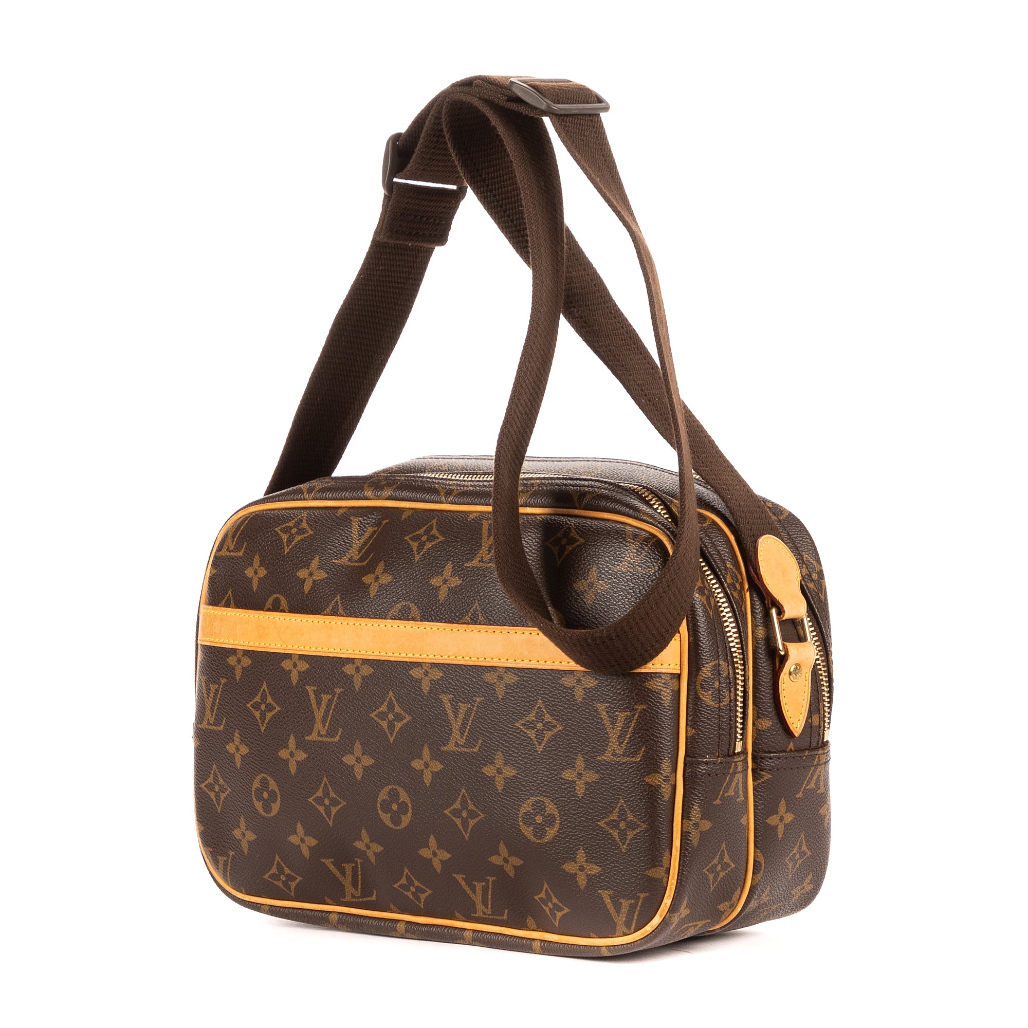 Shoulder Bag Reporter PM Brown Monogram Canvas
