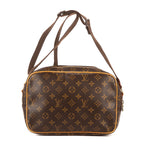 Shoulder Bag Reporter PM Brown Monogram Canvas