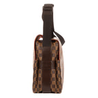 Bolso de Hombro Naviglio Lona Damier Ebene Marrón
