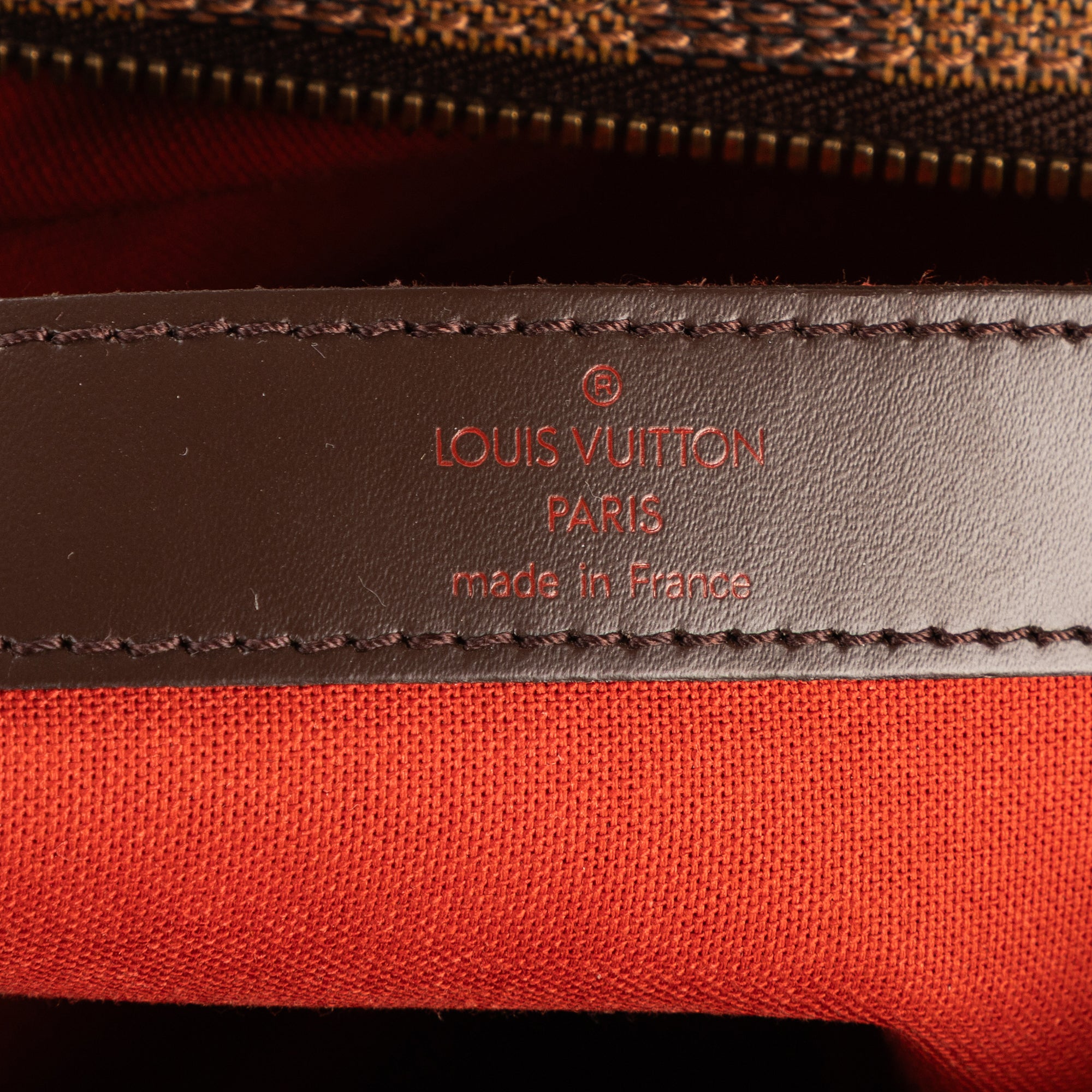 Bolso de Hombro Naviglio Lona Damier Ebene Marrón