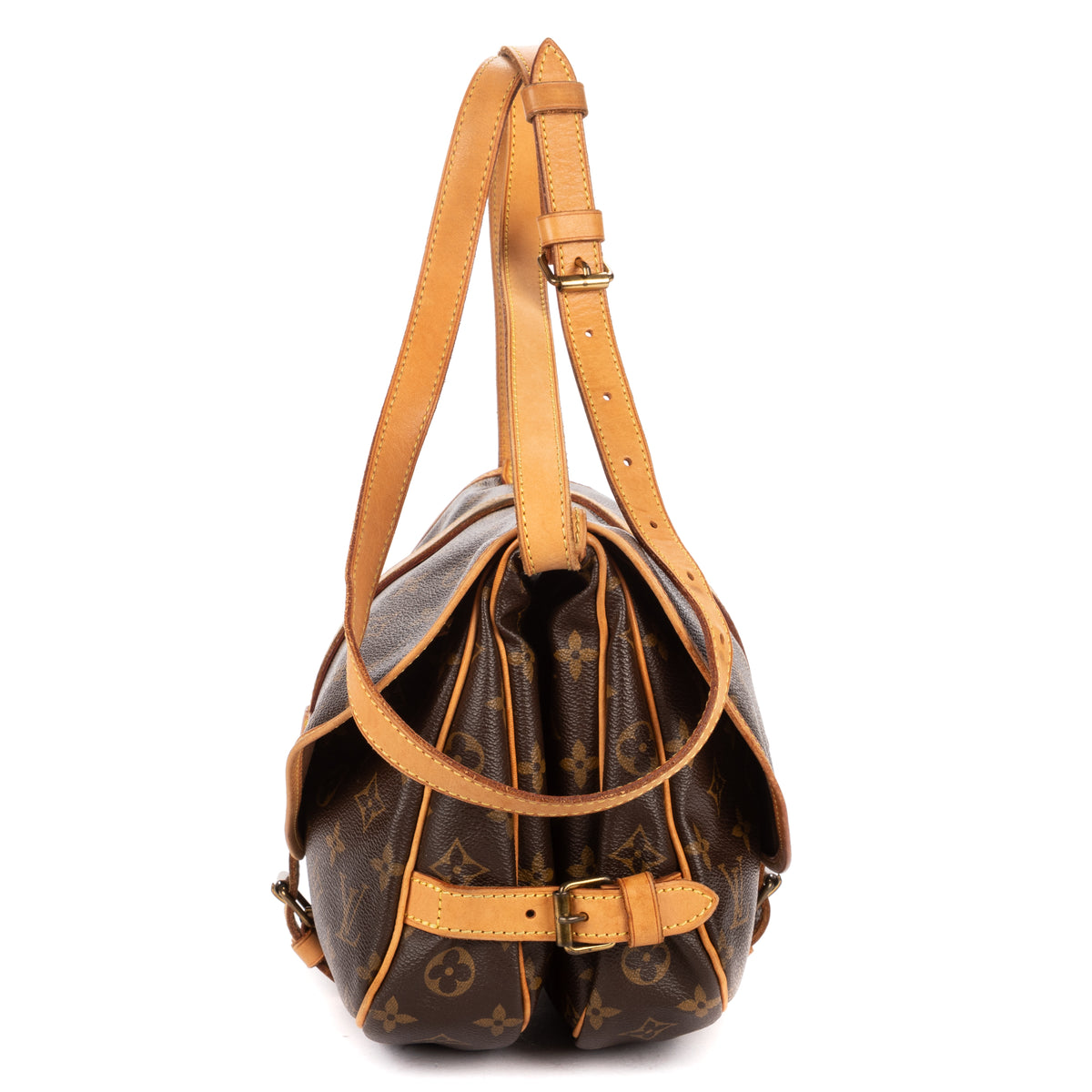 Shoulder Bag Saumur PM Brown Monogram Canvas