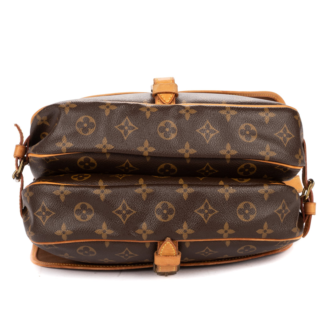 Shoulder Bag Saumur PM Brown Monogram Canvas