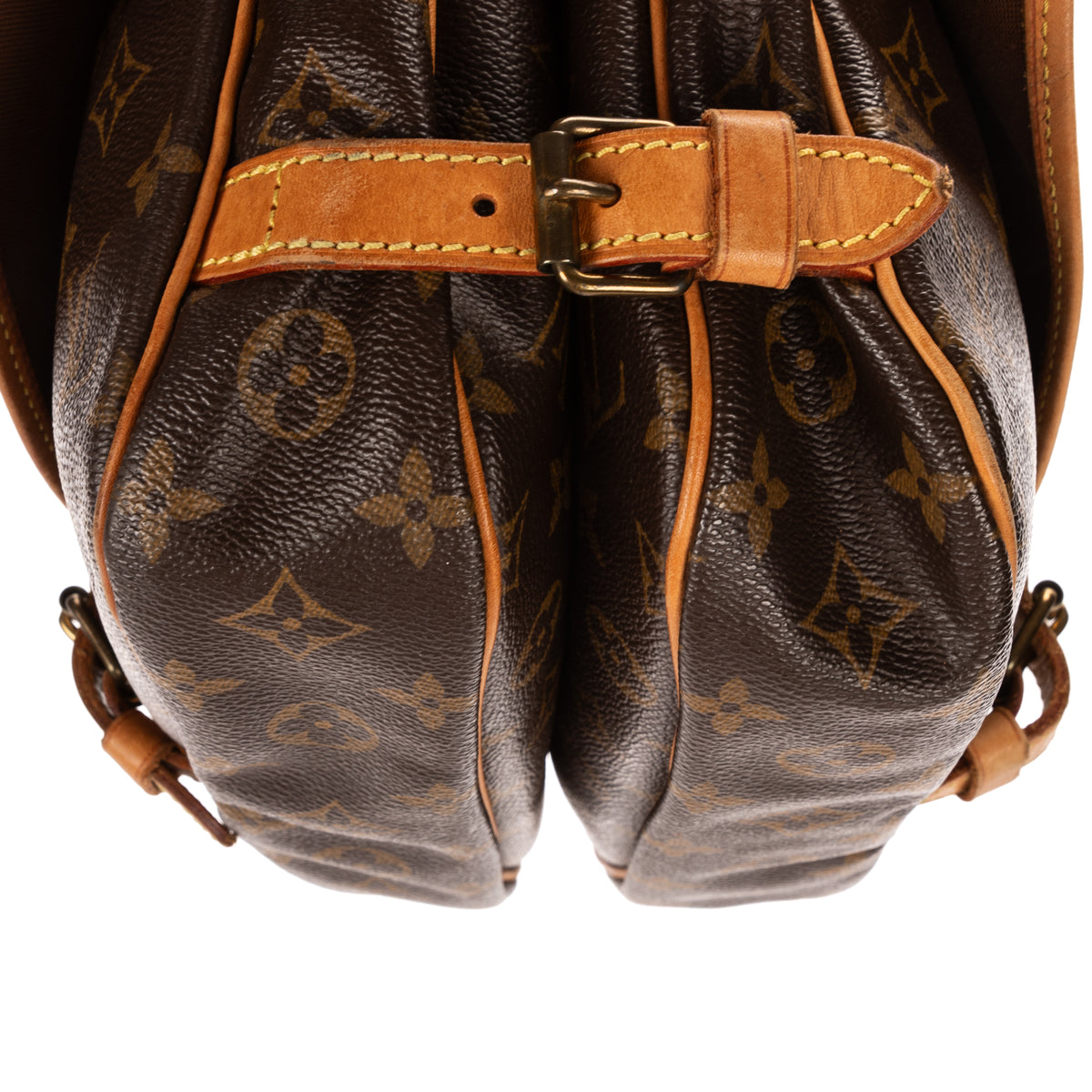Shoulder Bag Saumur PM Brown Monogram Canvas