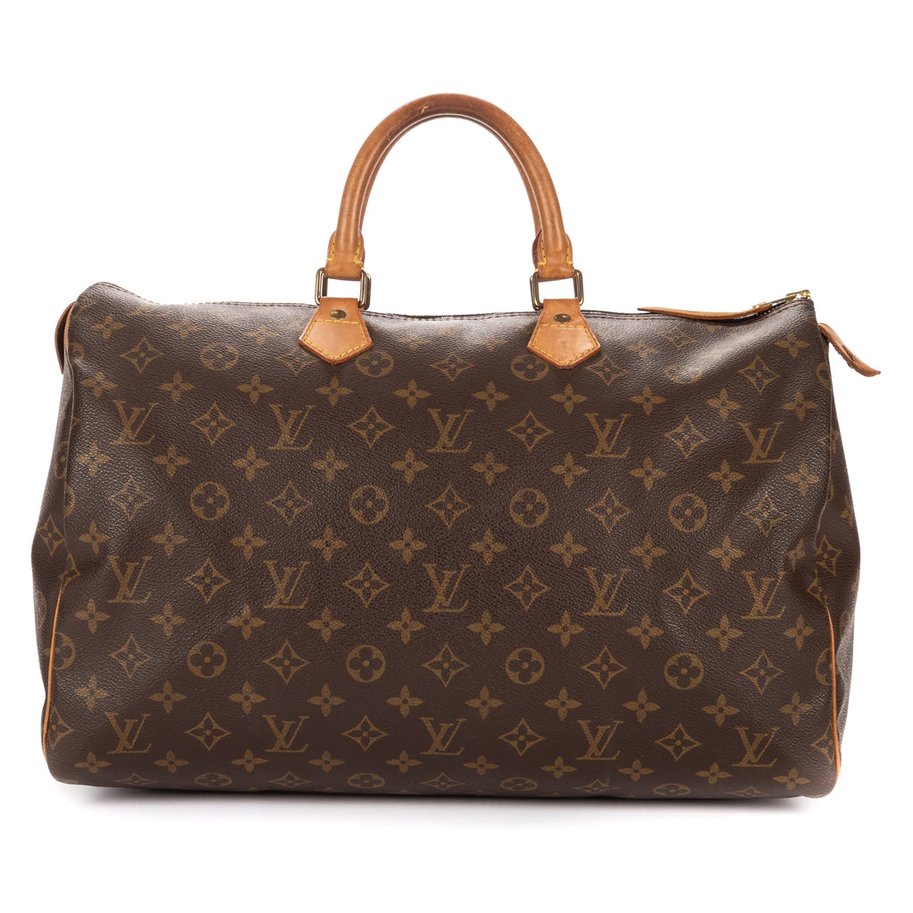 Handbag Speedy 35 Brown Monogram Canvas