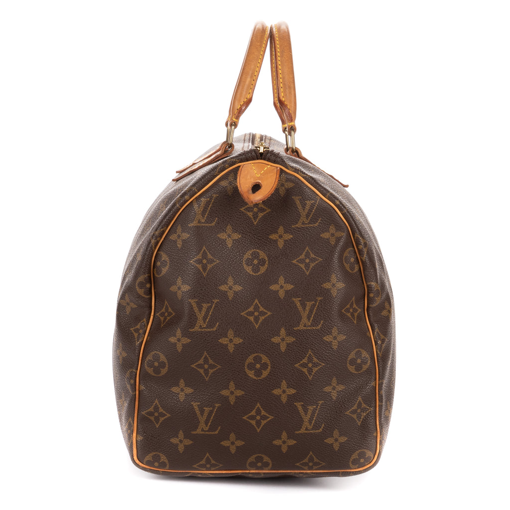 Handbag Speedy 35 Brown Monogram Canvas