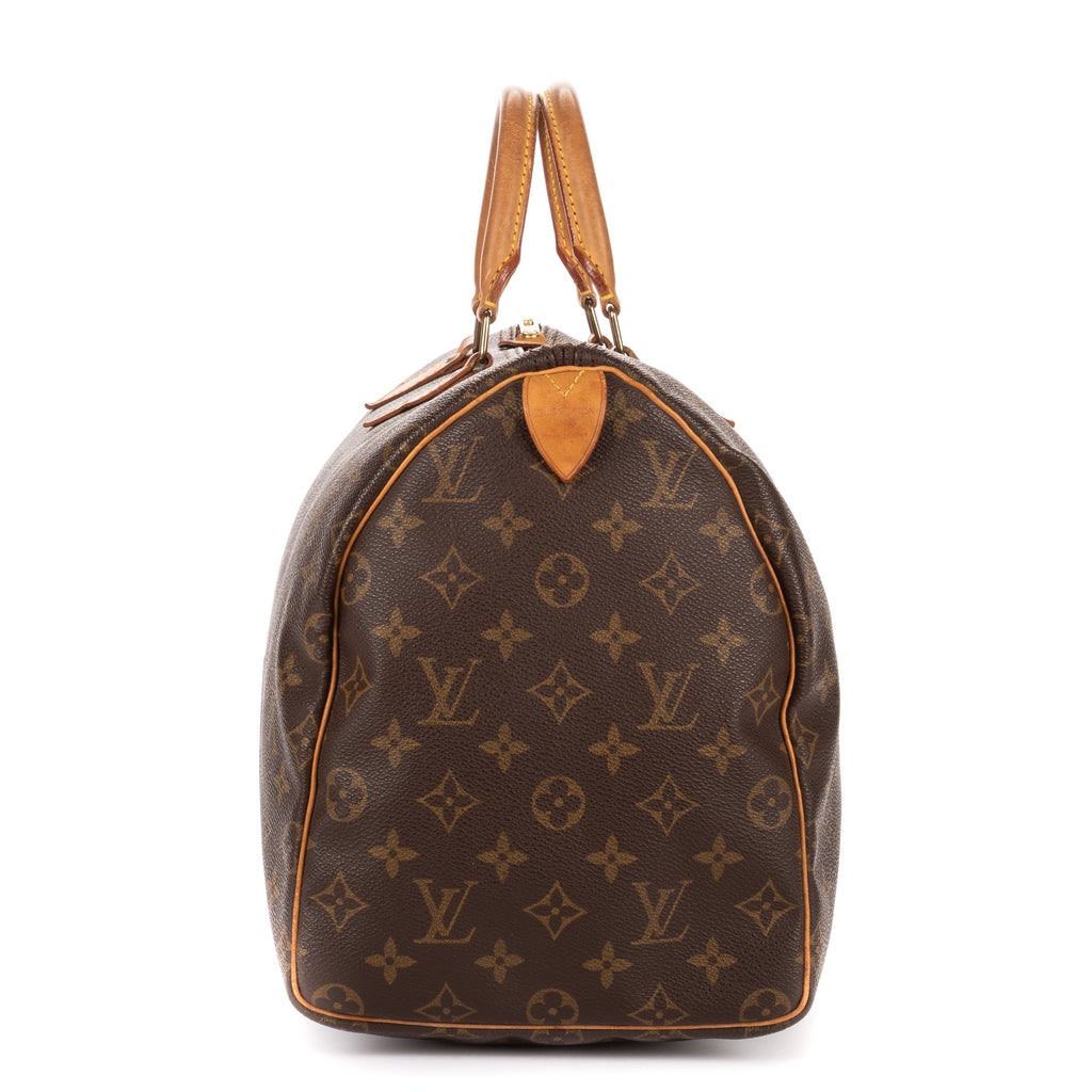 Handbag Speedy 35 Brown Monogram Canvas