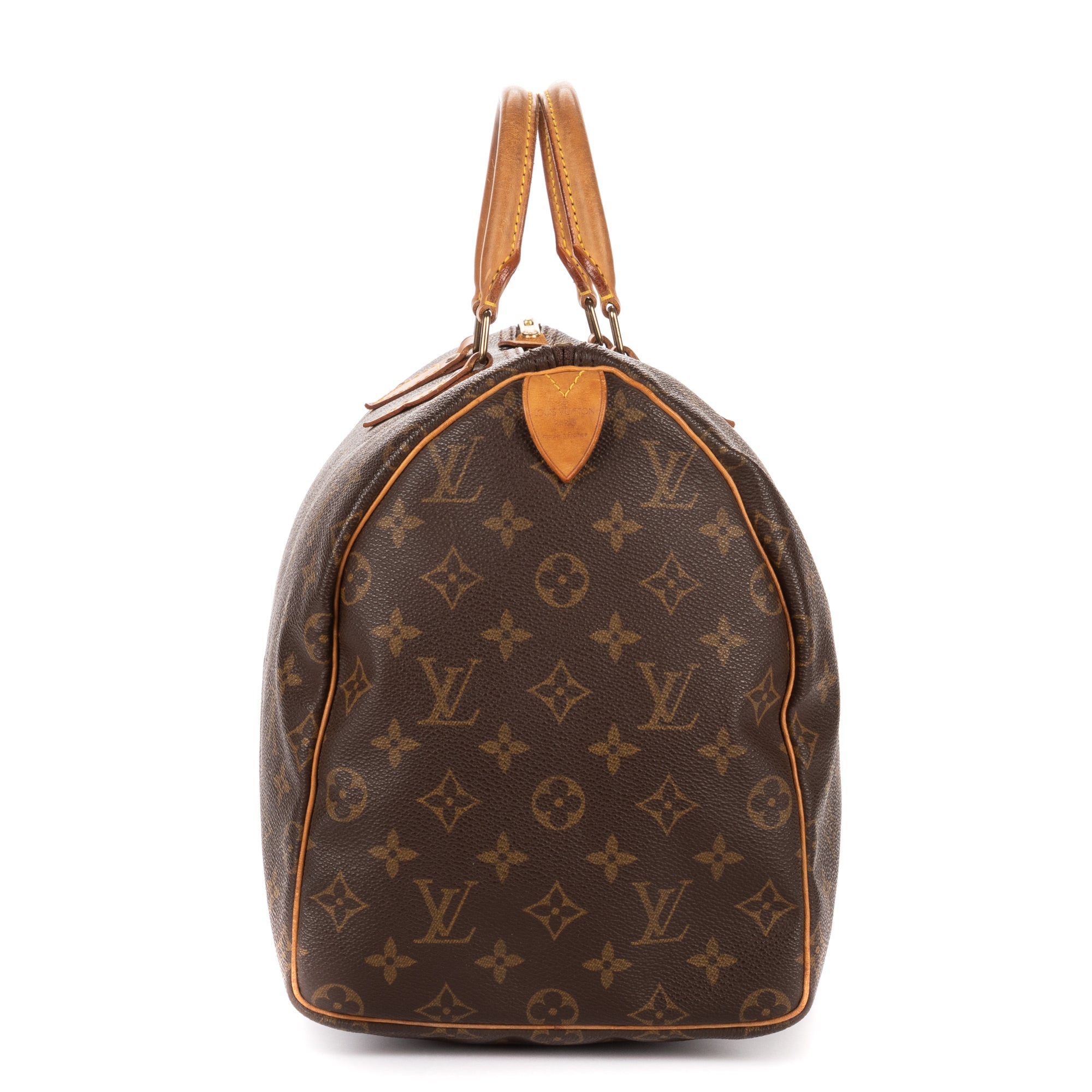 Handbag Speedy 35 Brown Monogram Canvas