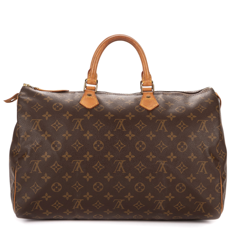 Handbag Speedy 35 Brown Monogram Canvas