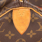 Handbag Speedy 35 Brown Monogram Canvas
