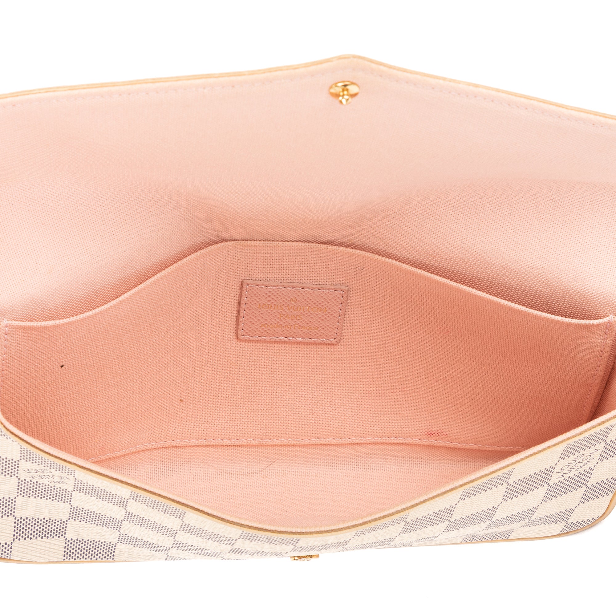 Handbag Pochette Félicie White Damier Azur