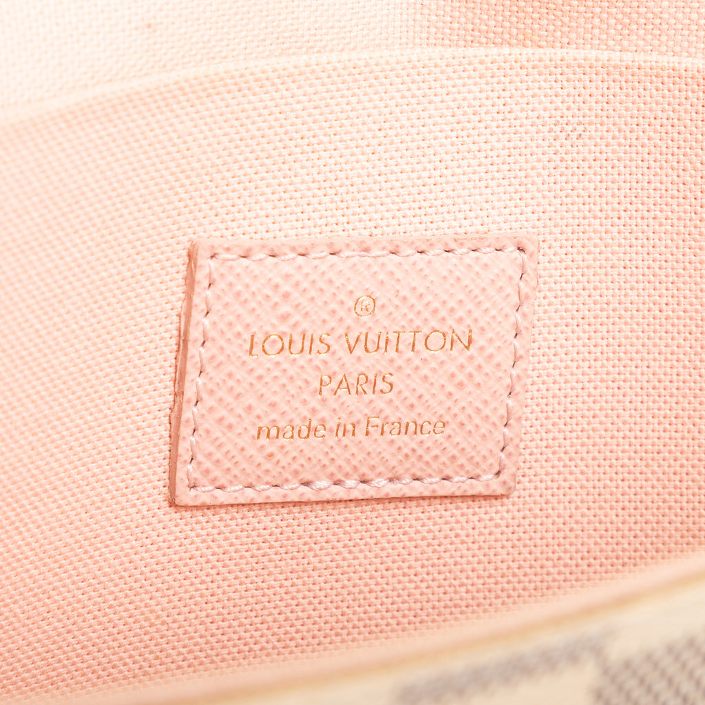 Handbag Pochette Félicie White Damier Azur