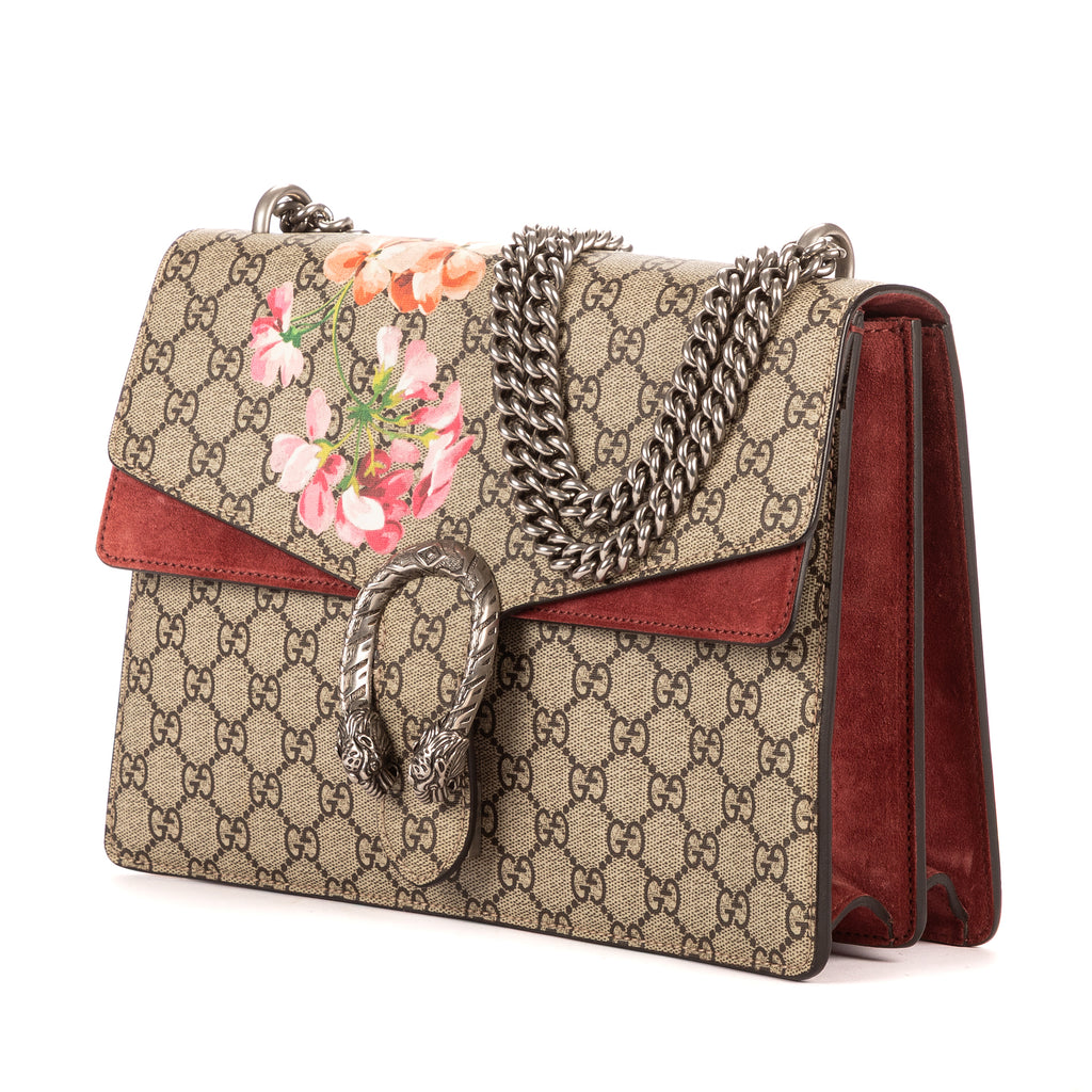 Bolso de Hombro Blooms Dionysus Mediano Lona Revestida Supreme Beige Blooms