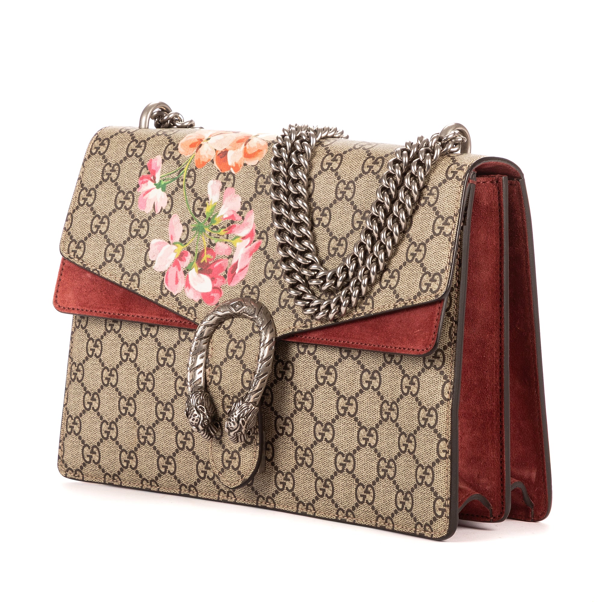 Bolso de Hombro Blooms Dionysus Mediano Lona Revestida Supreme Beige Blooms