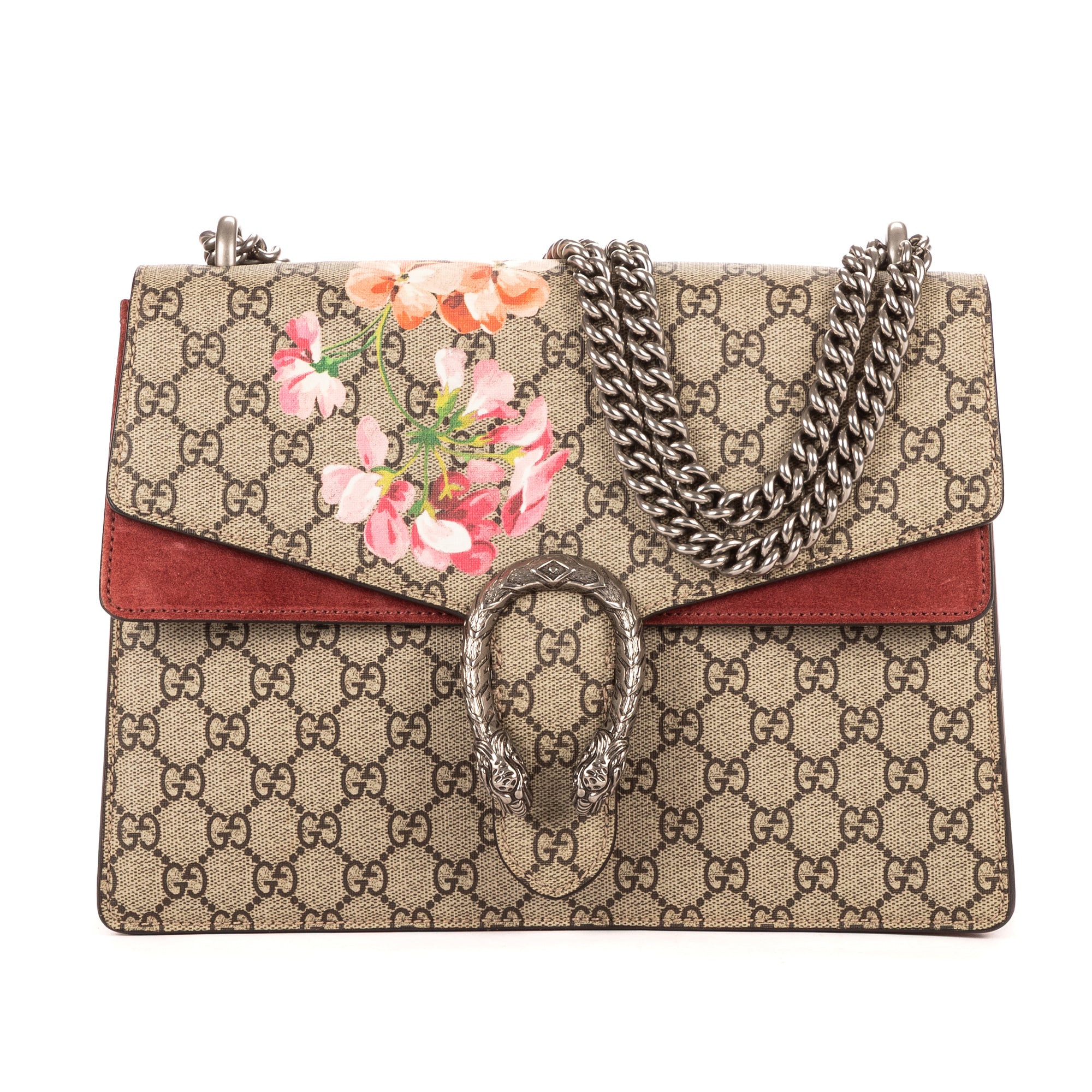 Bolso de Hombro Blooms Dionysus Mediano Lona Revestida Supreme Beige Blooms
