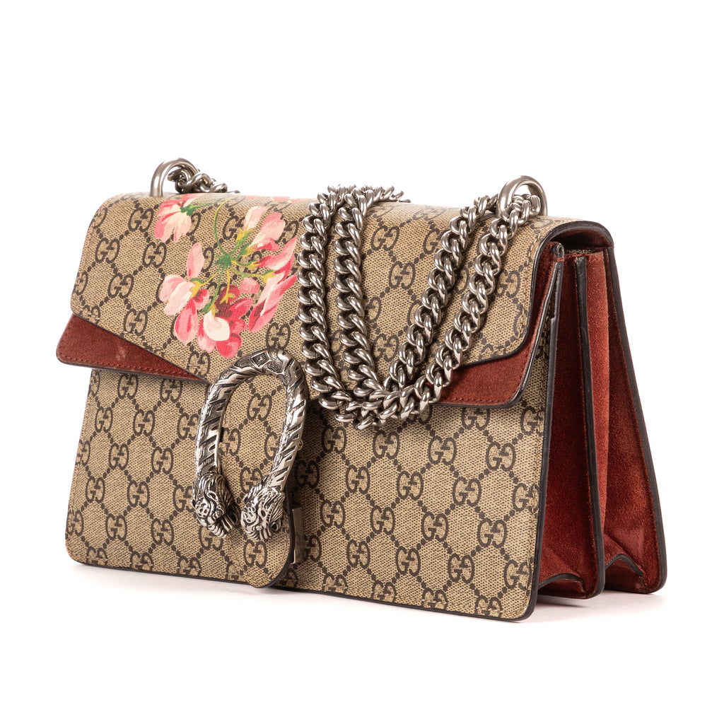 Bolso de Hombro Blooms Dionysus Pequeño Lona Revestida Supreme Beige Blooms