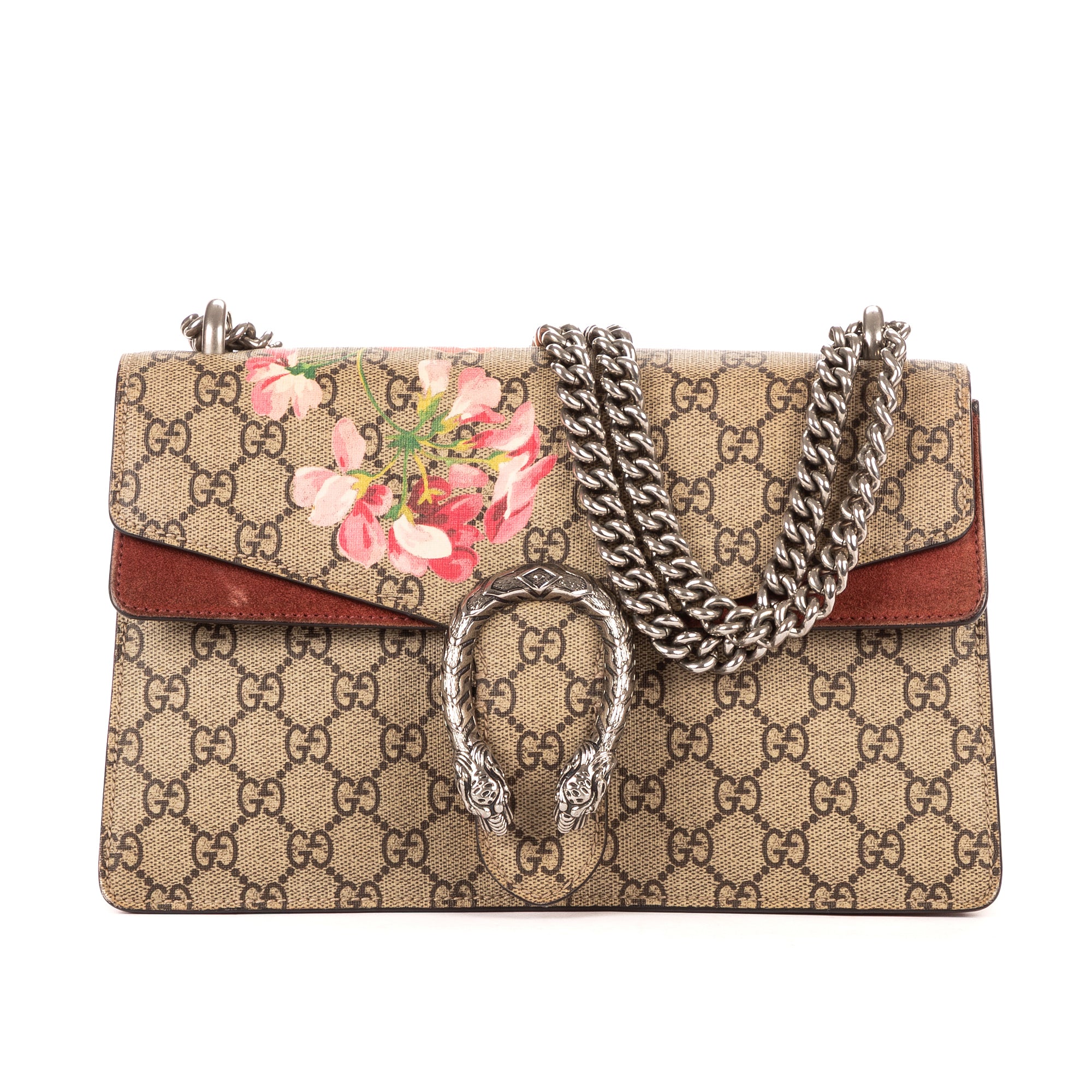 Bolso de Hombro Blooms Dionysus Pequeño Lona Revestida Supreme Beige Blooms