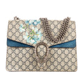 Shoulder Bag Blooms Dionysus Medium Blue Blooms Supreme Coated Canvas