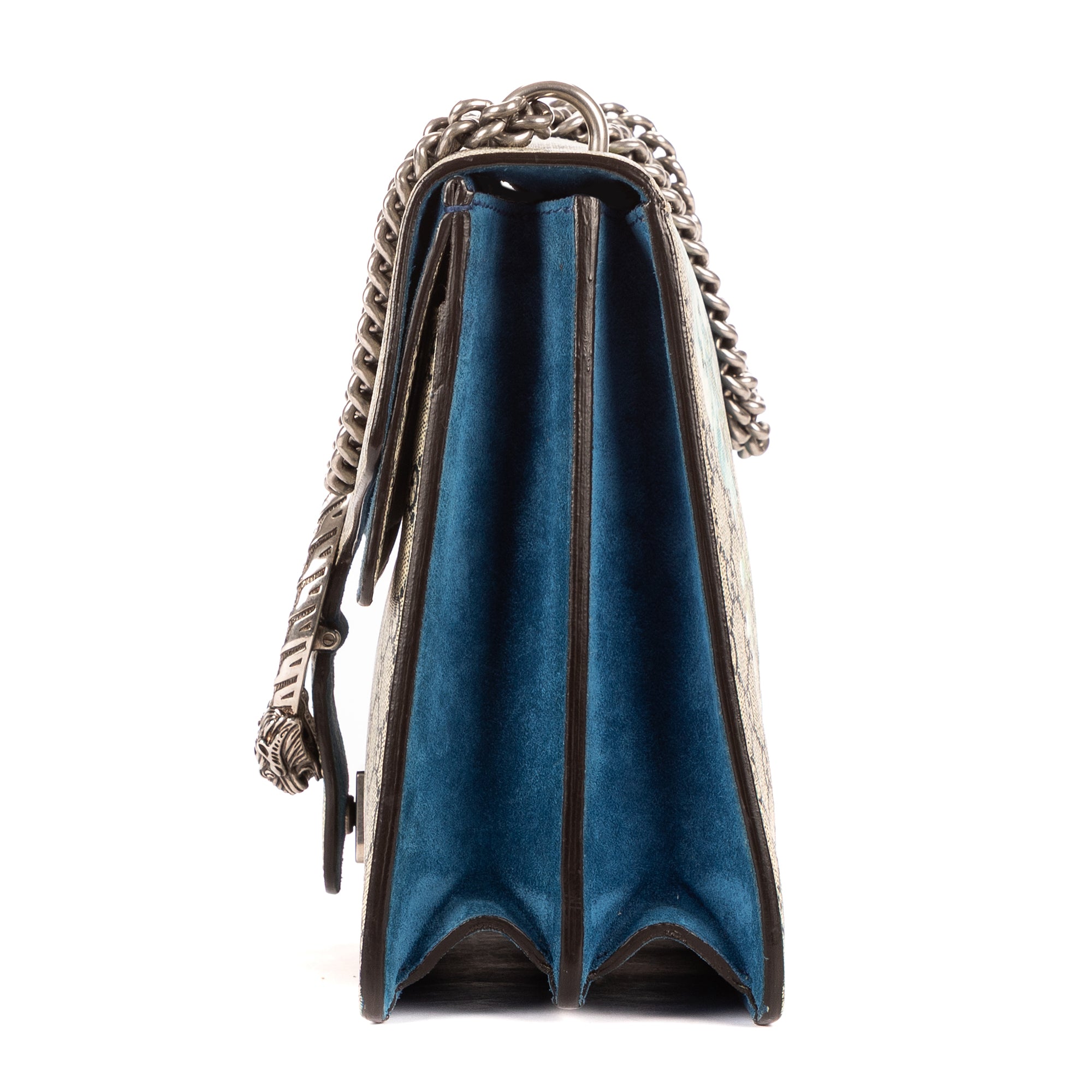 Shoulder Bag Blooms Dionysus Medium Blue Blooms Supreme Coated Canvas