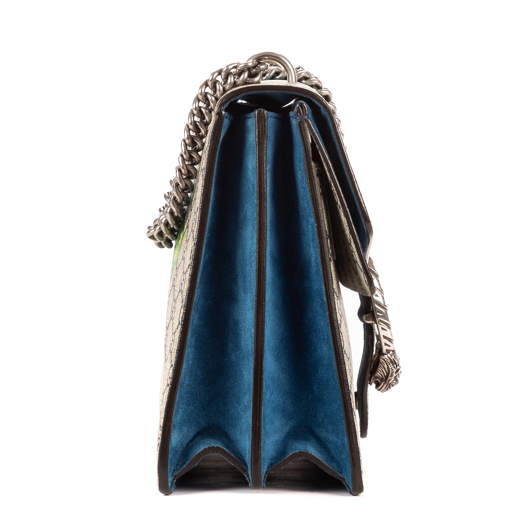 Shoulder Bag Blooms Dionysus Medium Blue Blooms Supreme Coated Canvas