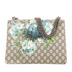 Shoulder Bag Blooms Dionysus Medium Blue Blooms Supreme Coated Canvas
