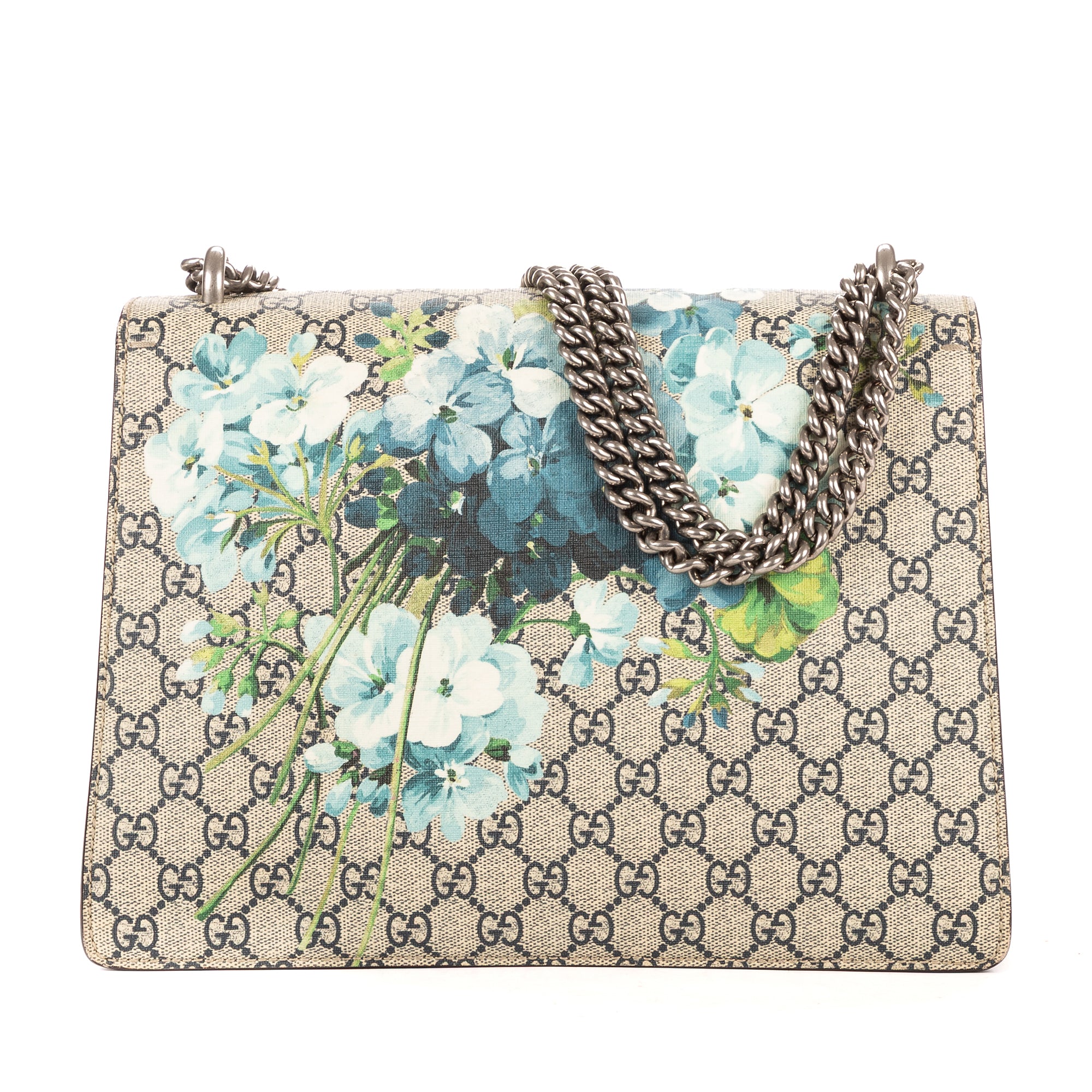 Shoulder Bag Blooms Dionysus Medium Blue Blooms Supreme Coated Canvas