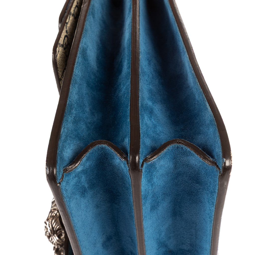 Shoulder Bag Blooms Dionysus Medium Blue Blooms Supreme Coated Canvas
