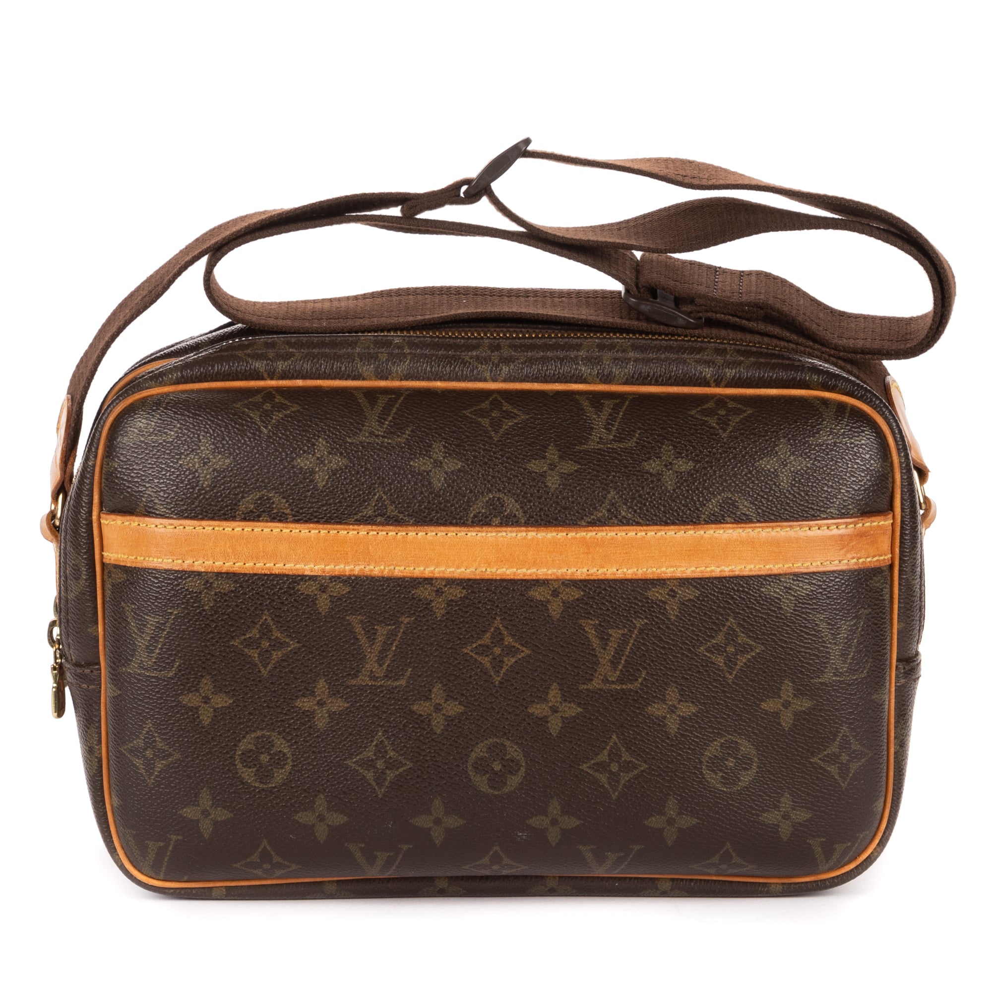 Shoulder Bag Reporter PM Brown Monogram Canvas