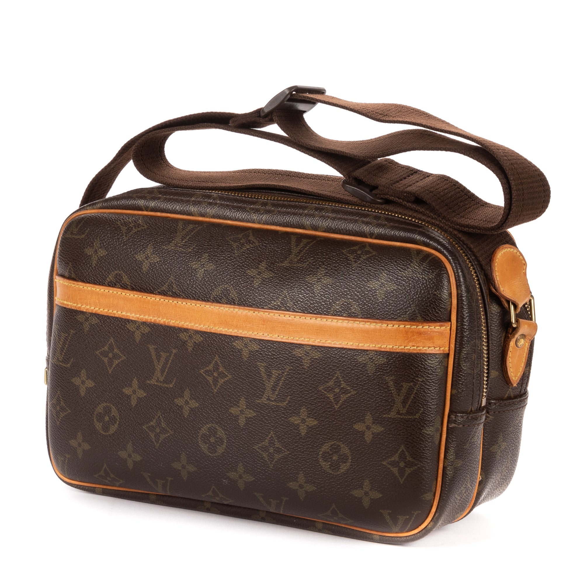 Shoulder Bag Reporter PM Brown Monogram Canvas
