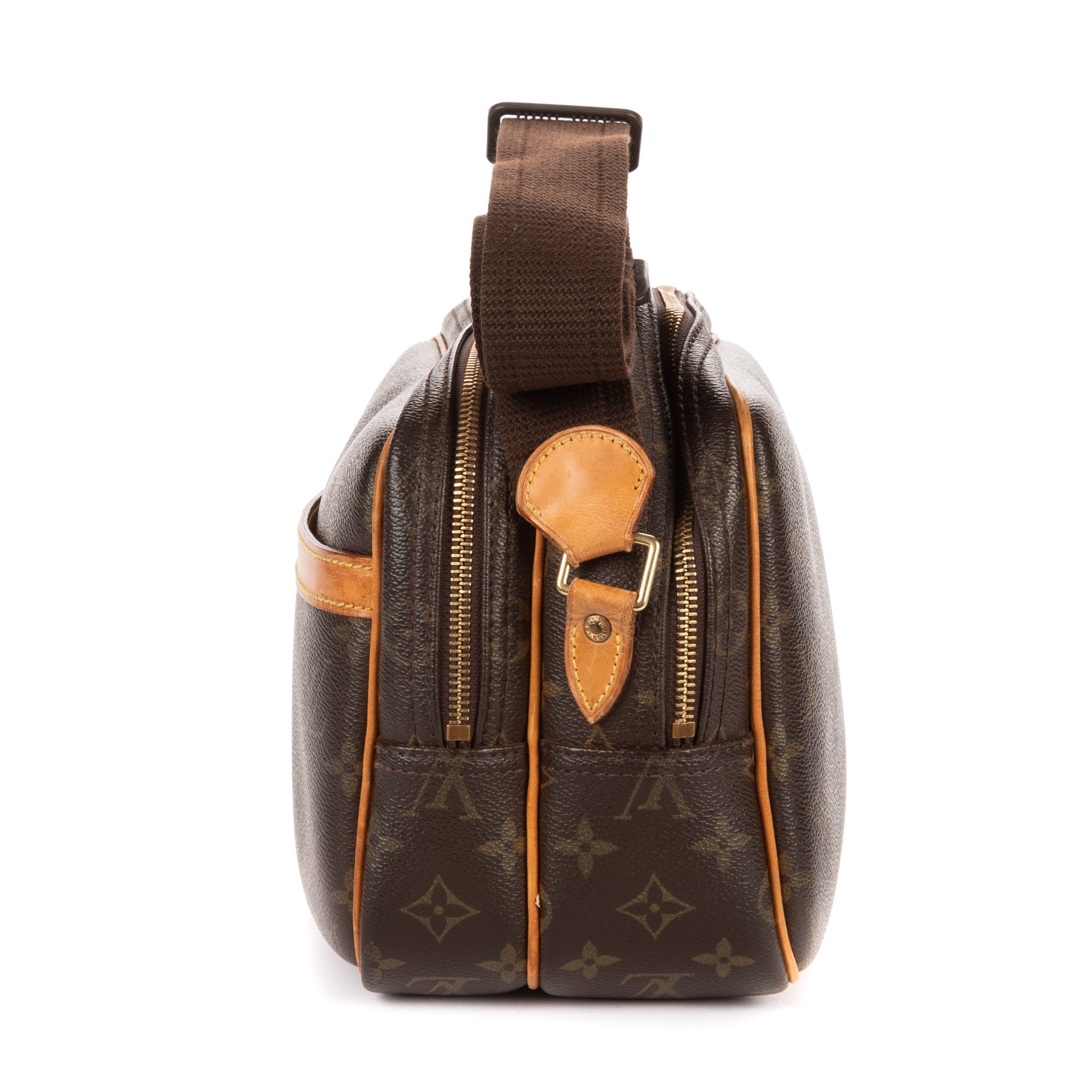 Shoulder Bag Reporter PM Brown Monogram Canvas