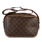 Shoulder Bag Reporter PM Brown Monogram Canvas