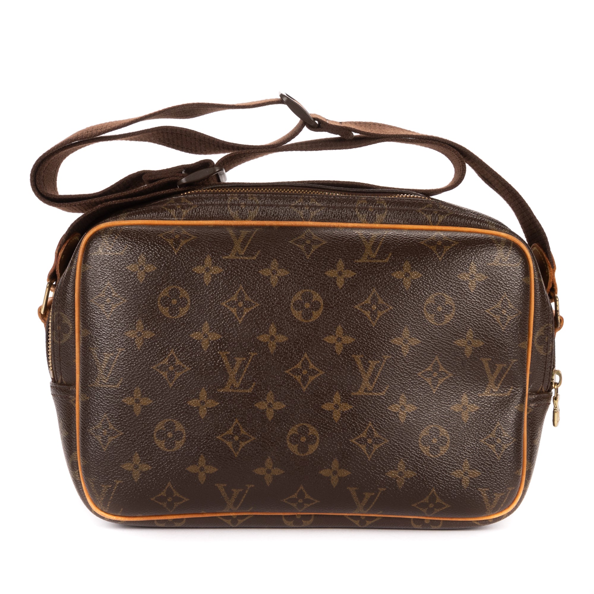 Shoulder Bag Reporter PM Brown Monogram Canvas