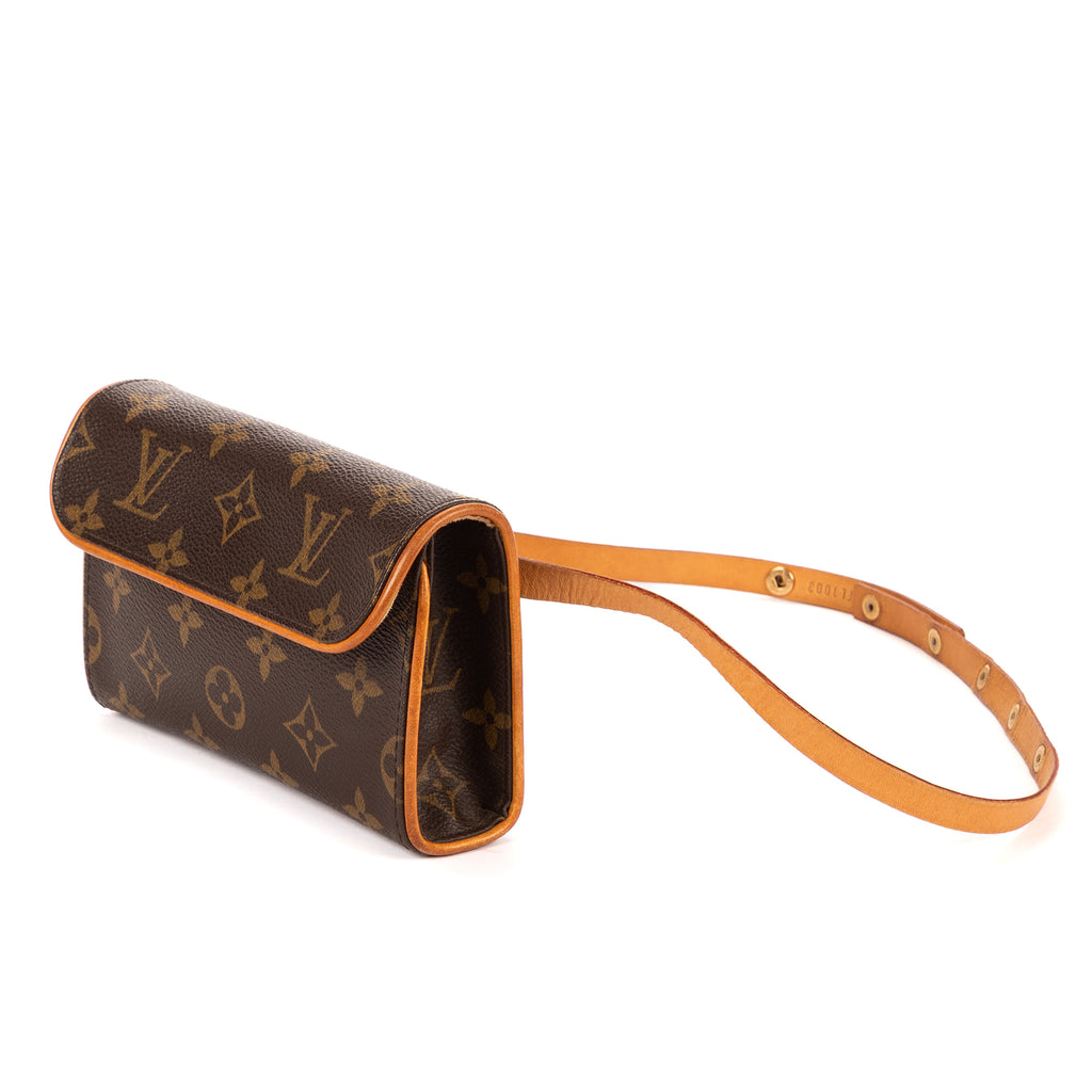 Riñonera Lona Monogram Marrón Florentino