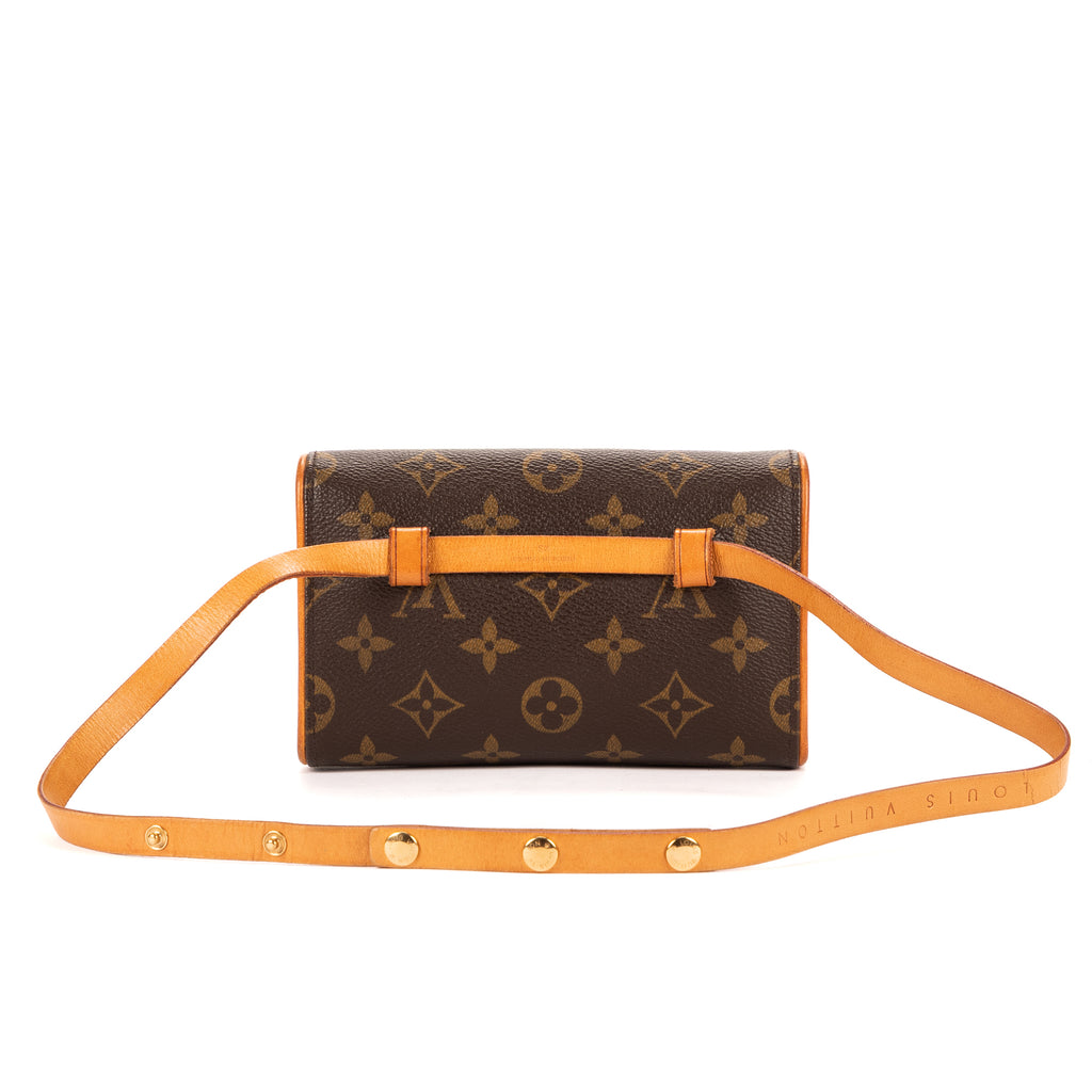 Riñonera Lona Monogram Marrón Florentino