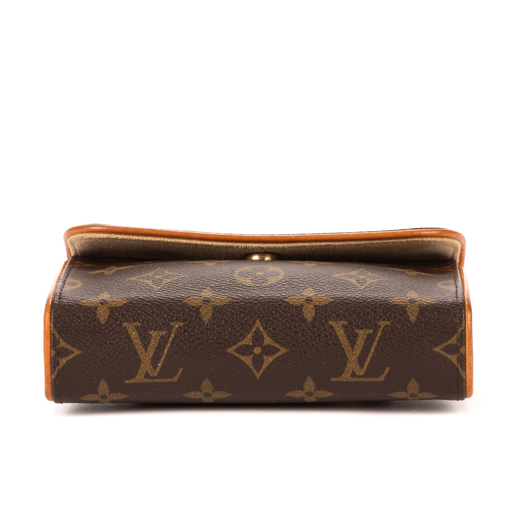 Riñonera Lona Monogram Marrón Florentino