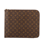 Pochette Documents Pochette Toile Monogram Marron