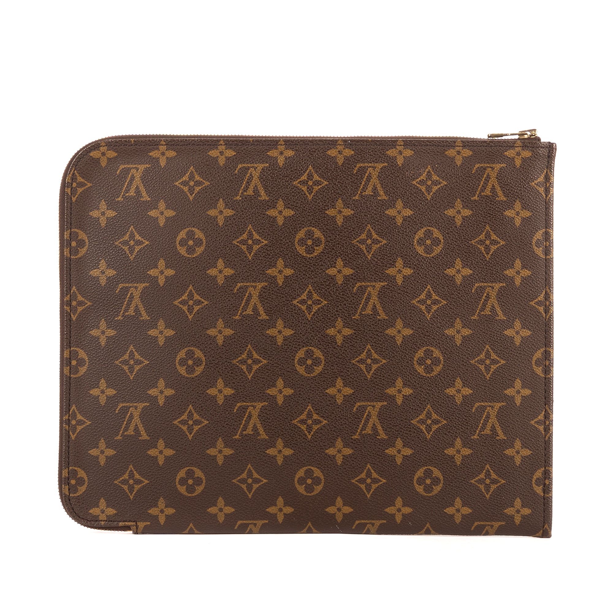 Pochette Documents Pochette Toile Monogram Marron
