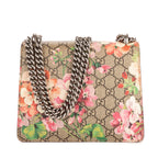 Bolso de Hombro Blooms Dionysus Mini Lona Recubierta Supreme Beige Estampado Floral