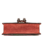 Bolso de Hombro Blooms Dionysus Mini Lona Recubierta Supreme Beige Estampado Floral