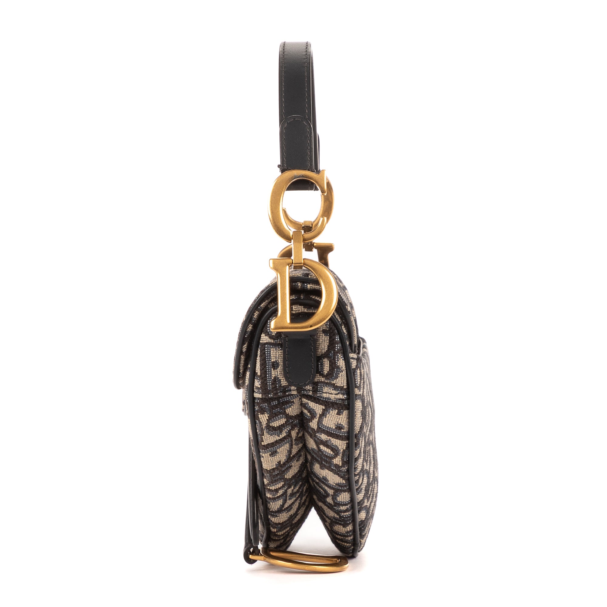 Bolso de mano Oblique Saddle Mini lona Oblique Diorissimo