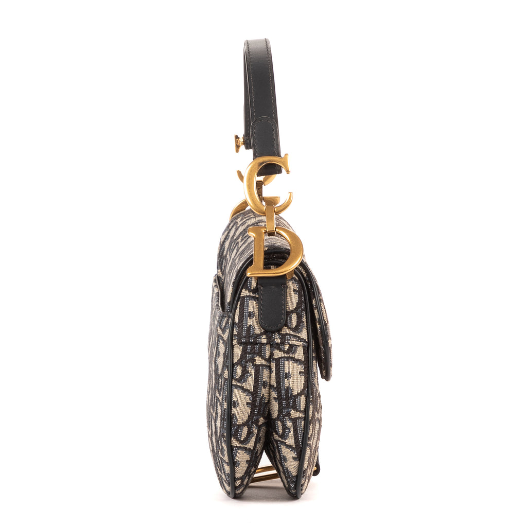 Bolso de mano Oblique Saddle Mini lona Oblique Diorissimo