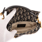 Bolso de mano Oblique Saddle Mini lona Oblique Diorissimo