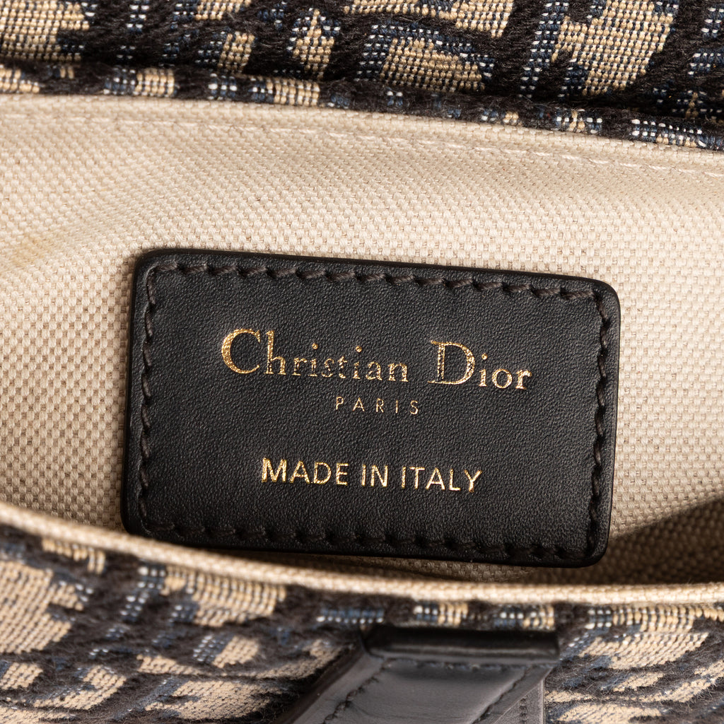 Bolso de mano Oblique Saddle Mini lona Oblique Diorissimo