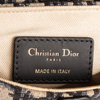 Handbag Oblique Saddle Mini Navy Diorissimo Oblique Canvas